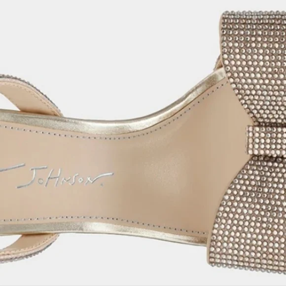 Betsey Johnson Joel Light Gold size 9.5 - Picture 8 of 10